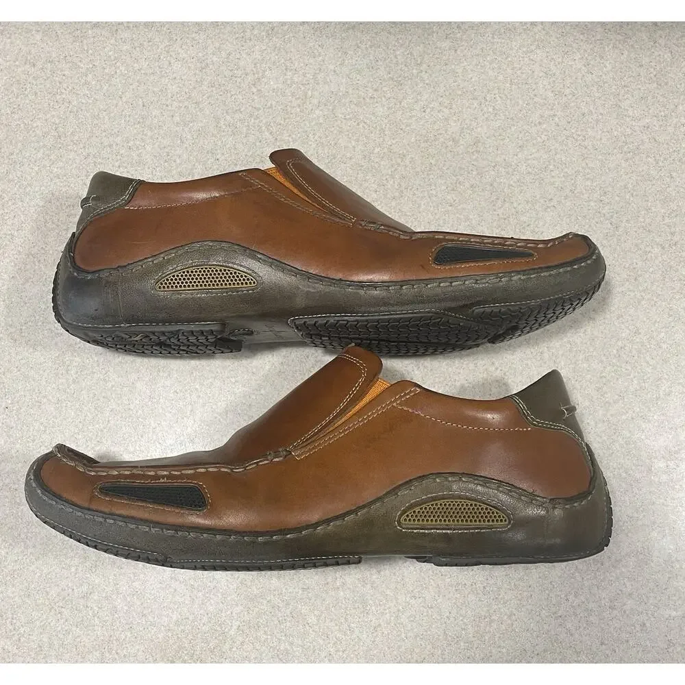 Cole Haan Shoes Mens Size 10 Brown Leather Slip On Casual Comfort Loafers